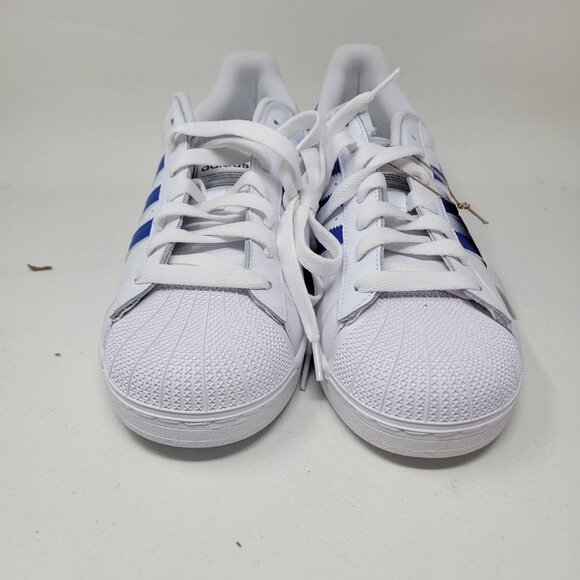 adidas Superstar II 2 White Blue JQ4729 US size 13 UK 12.5 Shell Toe Sneaker - Picture 4 of 9